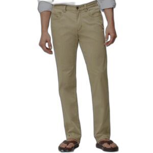 Tommy Bahama Men's Beige Tan Tencel Blend Flat Front Straight Leg Pants 36 X 33